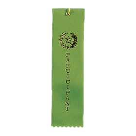 Buy participant-green Place Carded Ribbon with String 2 x 8 inch
