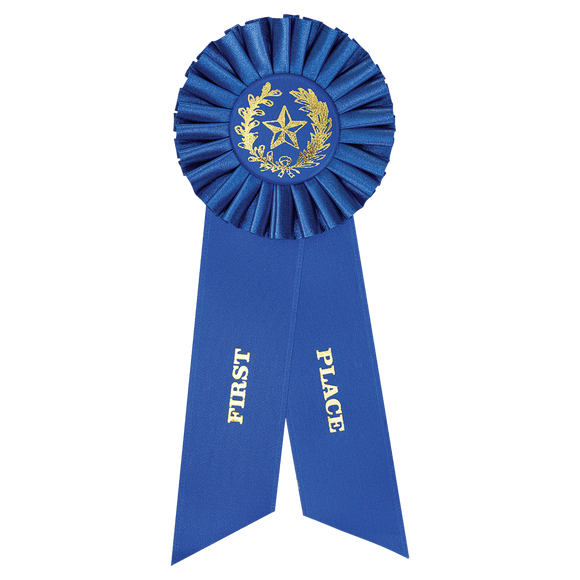 Large Place Rosette Ribbon 9" - 1st Place