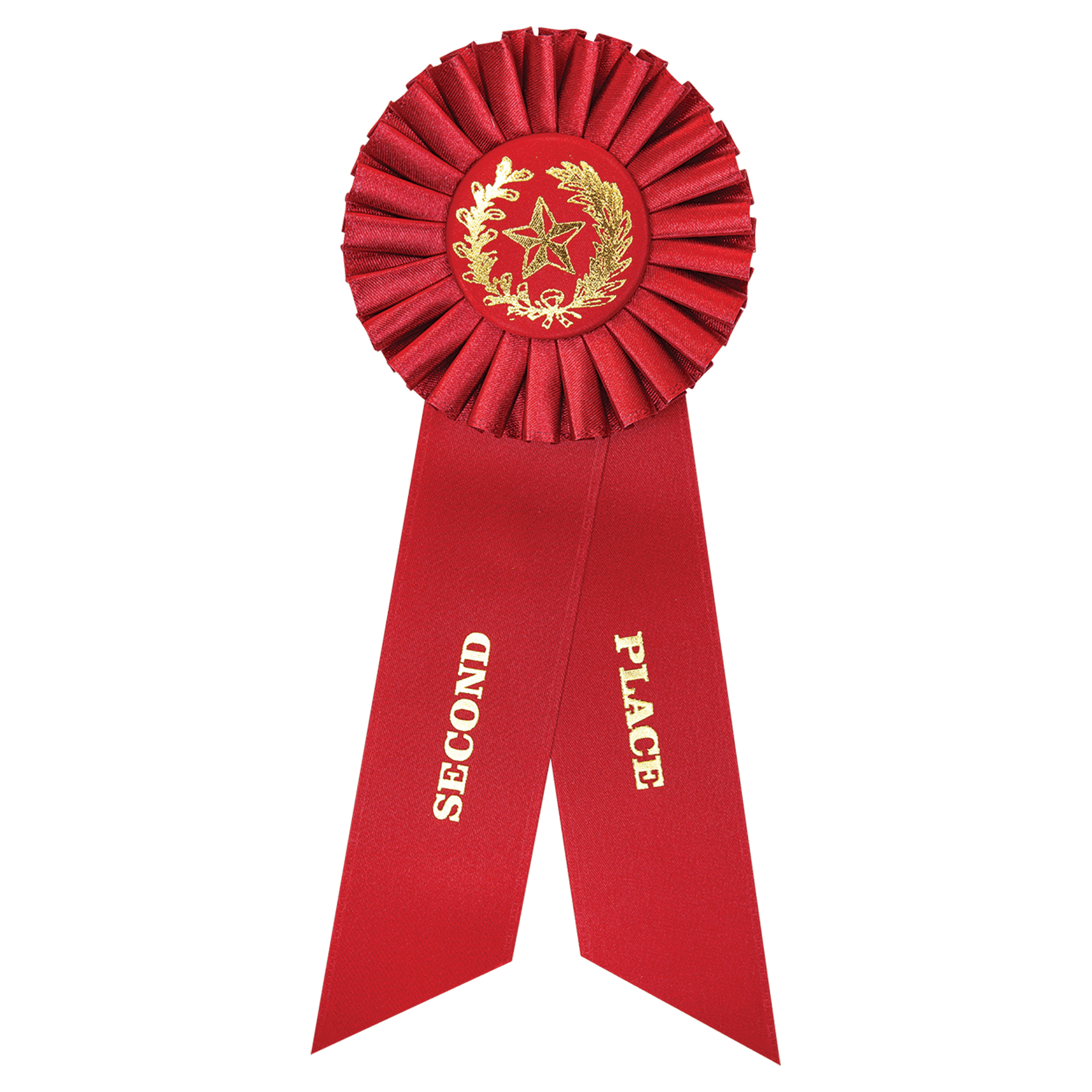 Large Place Rosette Ribbon 9" - 2nd Place