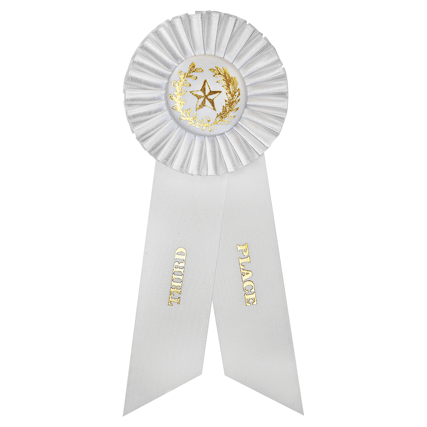 Large Place Rosette Ribbon 9" - 3rd Place