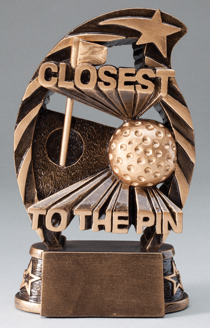 Closest to the Pin Golf Resin Trophy